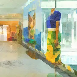 Samaritaine Paris Pont-Neuf background painting
