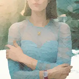 Van Cleef & Arpels banner painting
