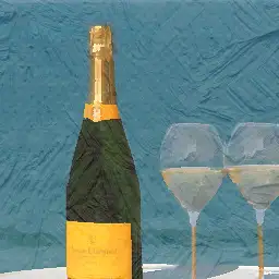 Veuve Clicquot Ponsardin background painting